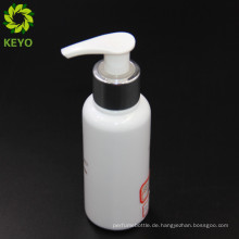 Weiße weiße leere leere Lotionspumpe Flasche des heißen Verkaufs 100 ml für kosmetische Verpackung